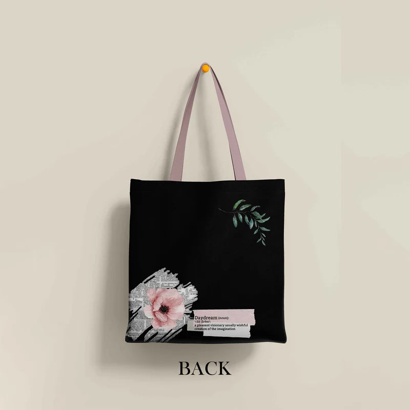 Vintage Floral Cordura Printed Tote Bag